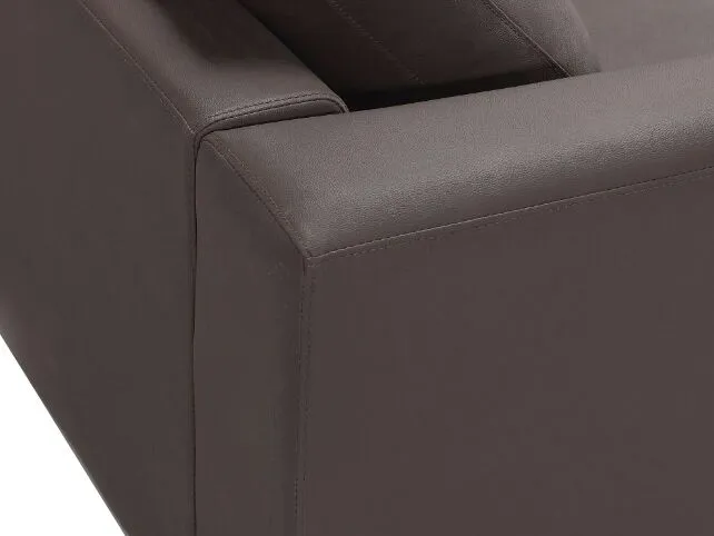 Left Hand Cuir souple Corner Sofa Brown OSLO par SW-MOTECH