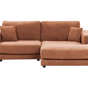 Left Hand 3 Seater Corner Sofa Red LOFOTEN