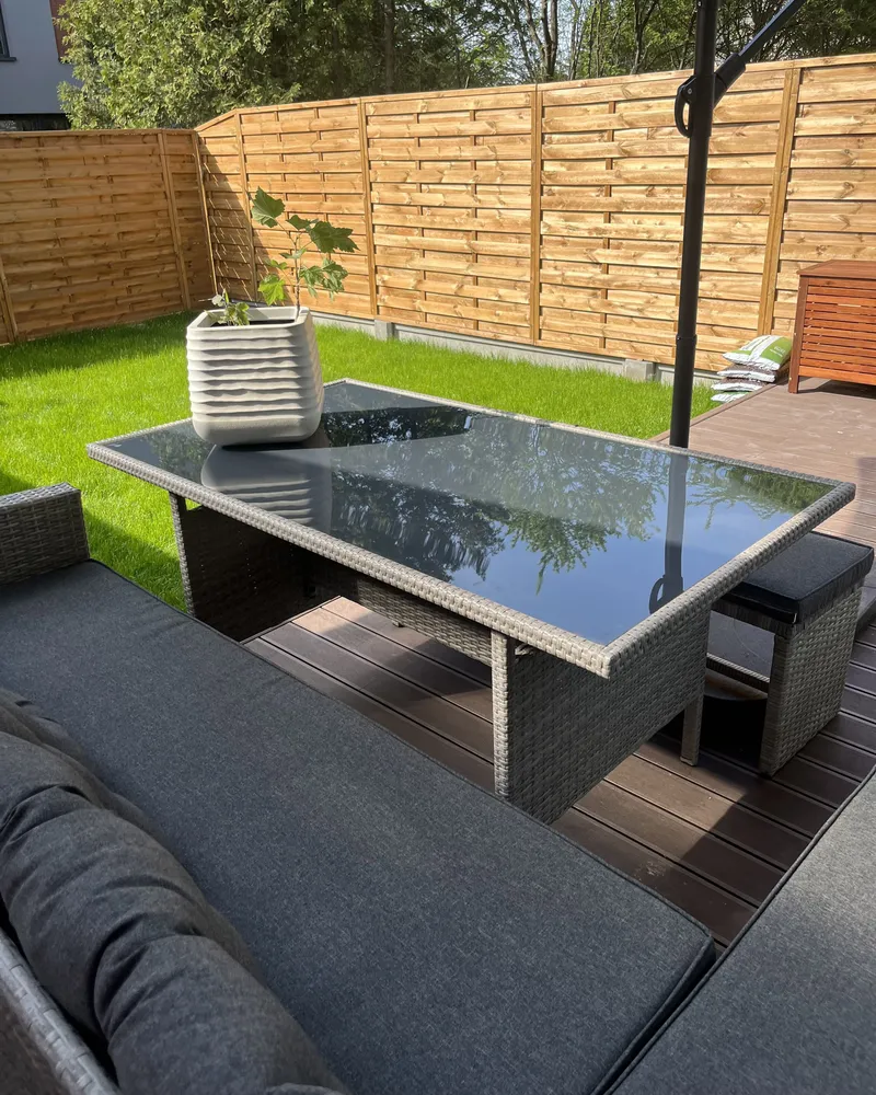 Loungeset 8-zits rotan grijs VITERBO