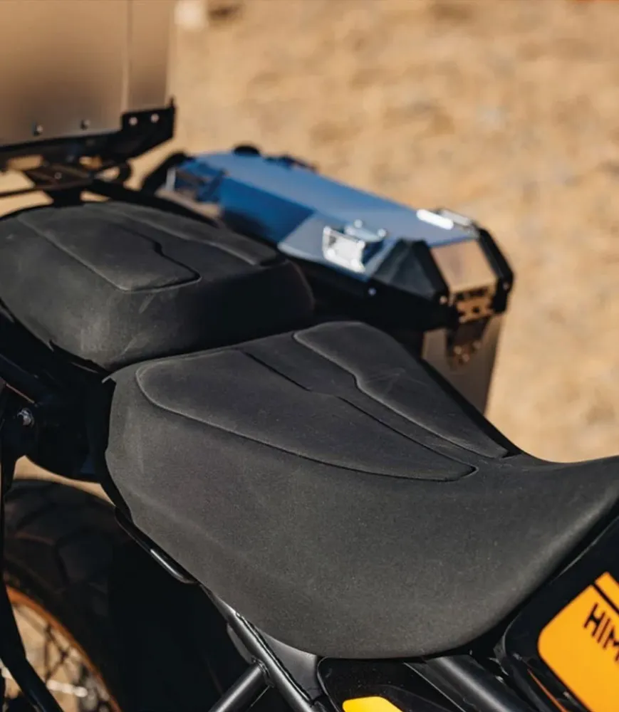 Motorradsitz Komfortpassagier für Himalayan 450 - Schwarz