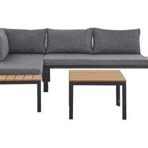 Racing Lounge Set PIENZA En pvc Wood Grey Reversible 4 Seater