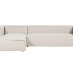 Right Hand 3 Seater Corner Sofa Crème VERNON