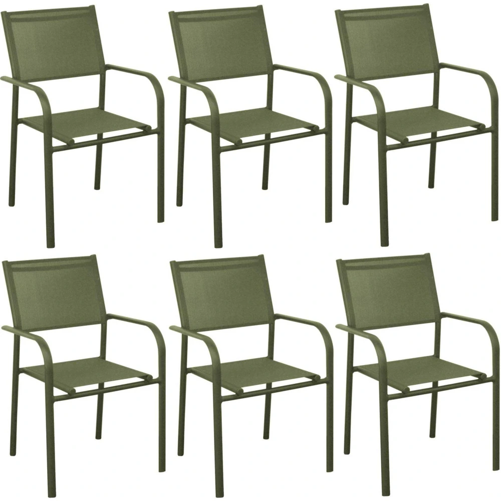 Sangle de fixation Fauteuil en aluminium duca (lot de 6) vert