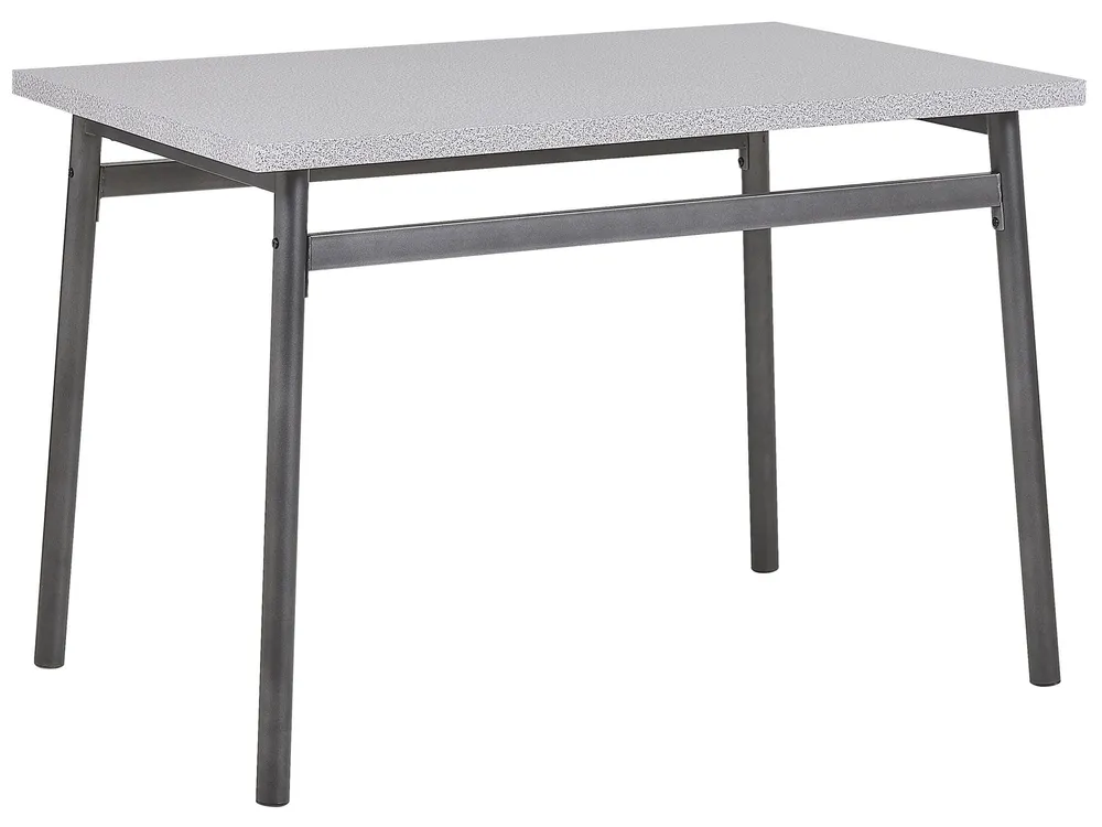 4 Seater Dining Set Grey Noir jais VELDEN