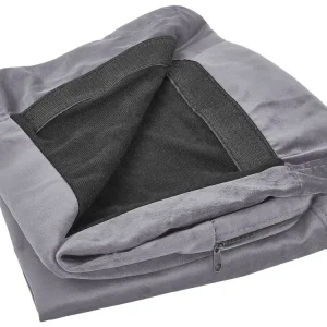 3 Seater Sofa Cover BERNES En velours Grey