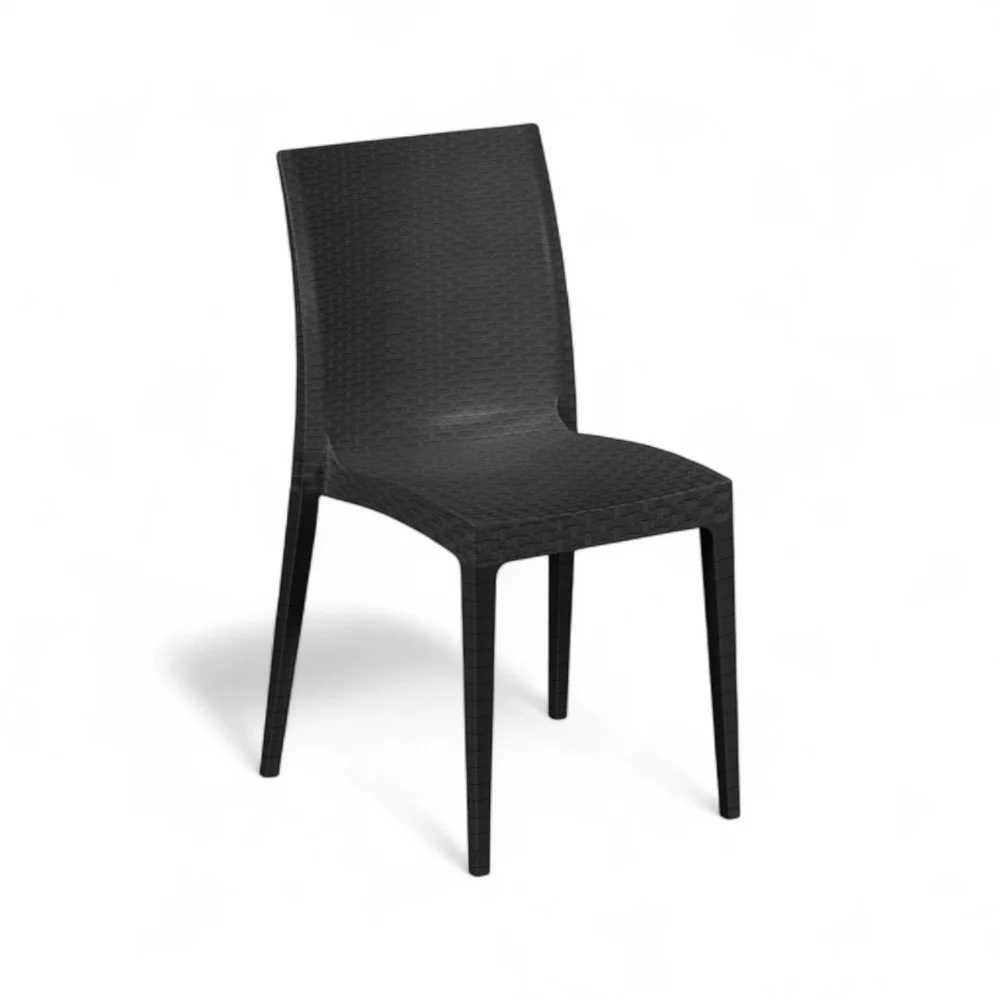 Sedia impilabile resina effetto rattan linea elegance Madam pour toutes saisons