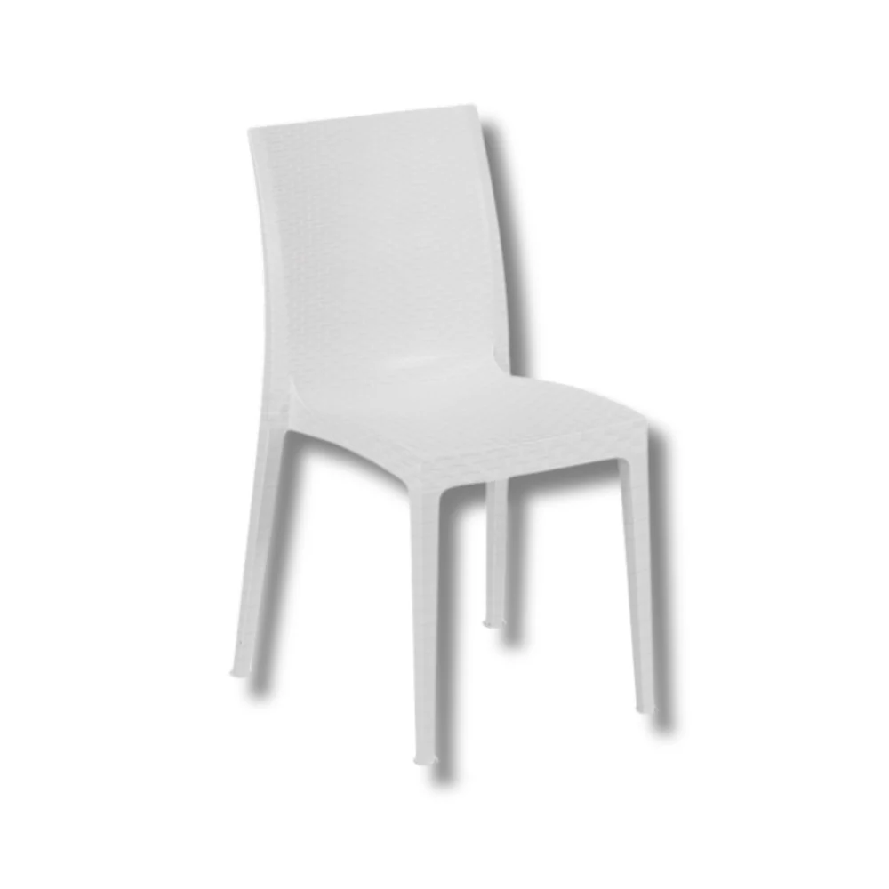 Sedia impilabile resina effetto rattan linea elegance Madam pour toutes saisons