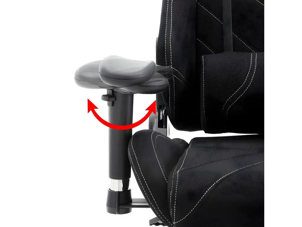 Support GPS moto Fauteuil de bureau sport chaise de jeu bureau housse en tissu noir 19_0000371