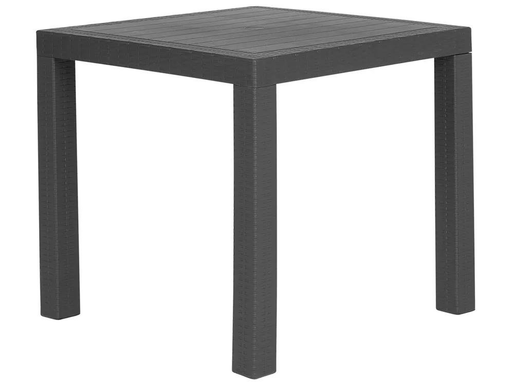 Support GPS moto 4 Seater Garden Dining Set Grey FOSSANO