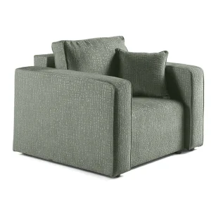 Topaze - fauteuil - en tissu velours relief pour toutes saisons