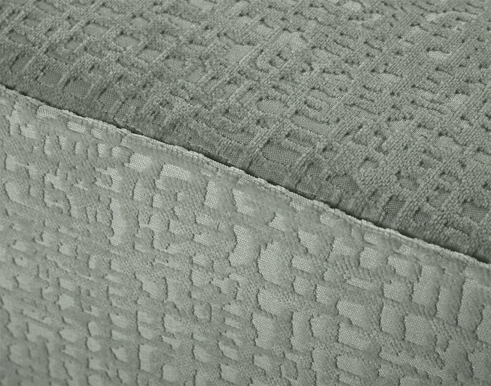 Topaze - fauteuil - en tissu velours relief pour toutes saisons