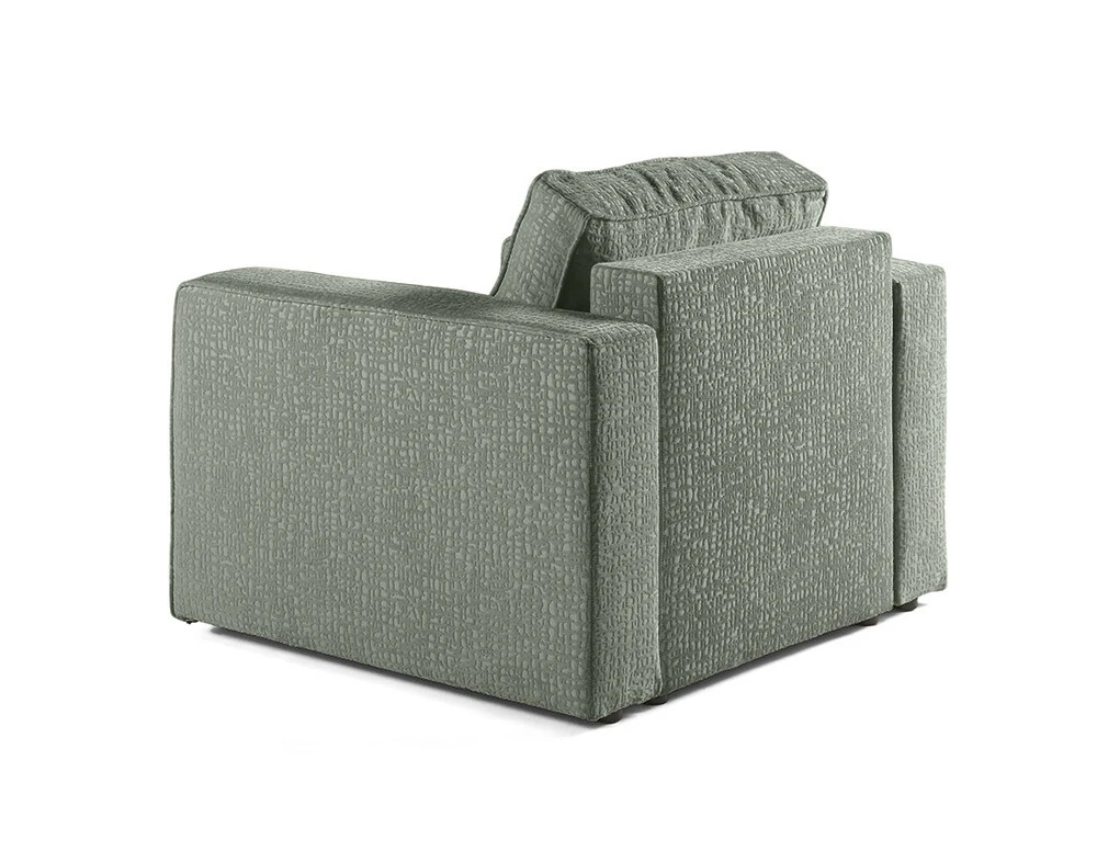 Topaze - fauteuil - en tissu velours relief pour toutes saisons