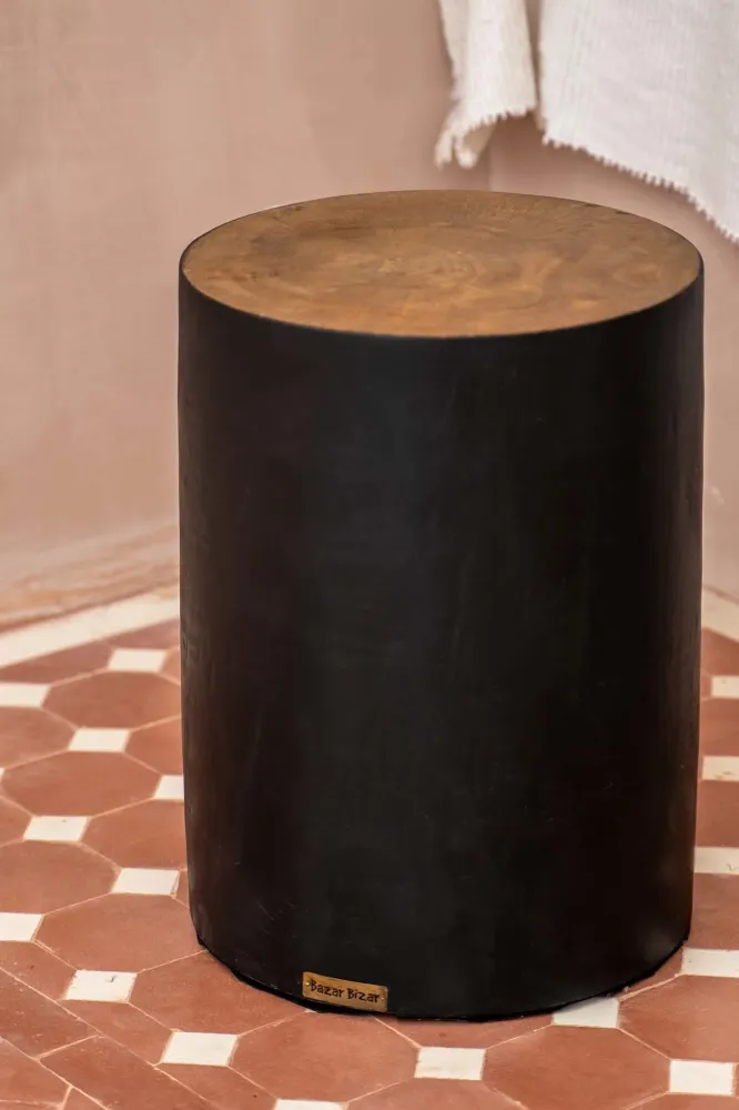 Tribe Stool - Authentique Black avec fixation universelle