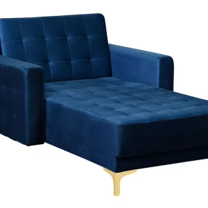 Velvet Chaise Lounge Marine Blue ABERDEEN par SW-MOTECH
