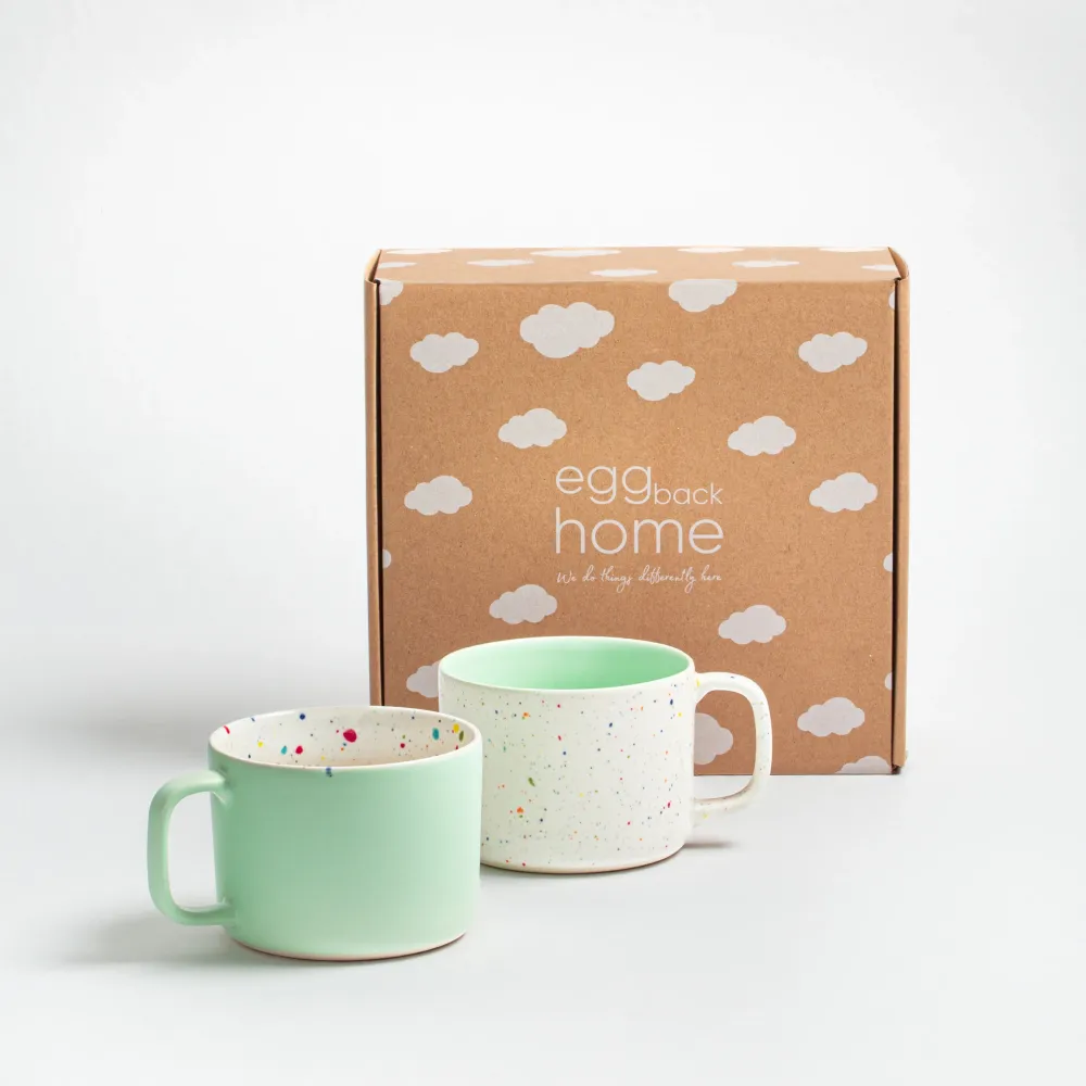 Breeze Party /Out Stoneware Duo Set Mug 450ml Vert olive