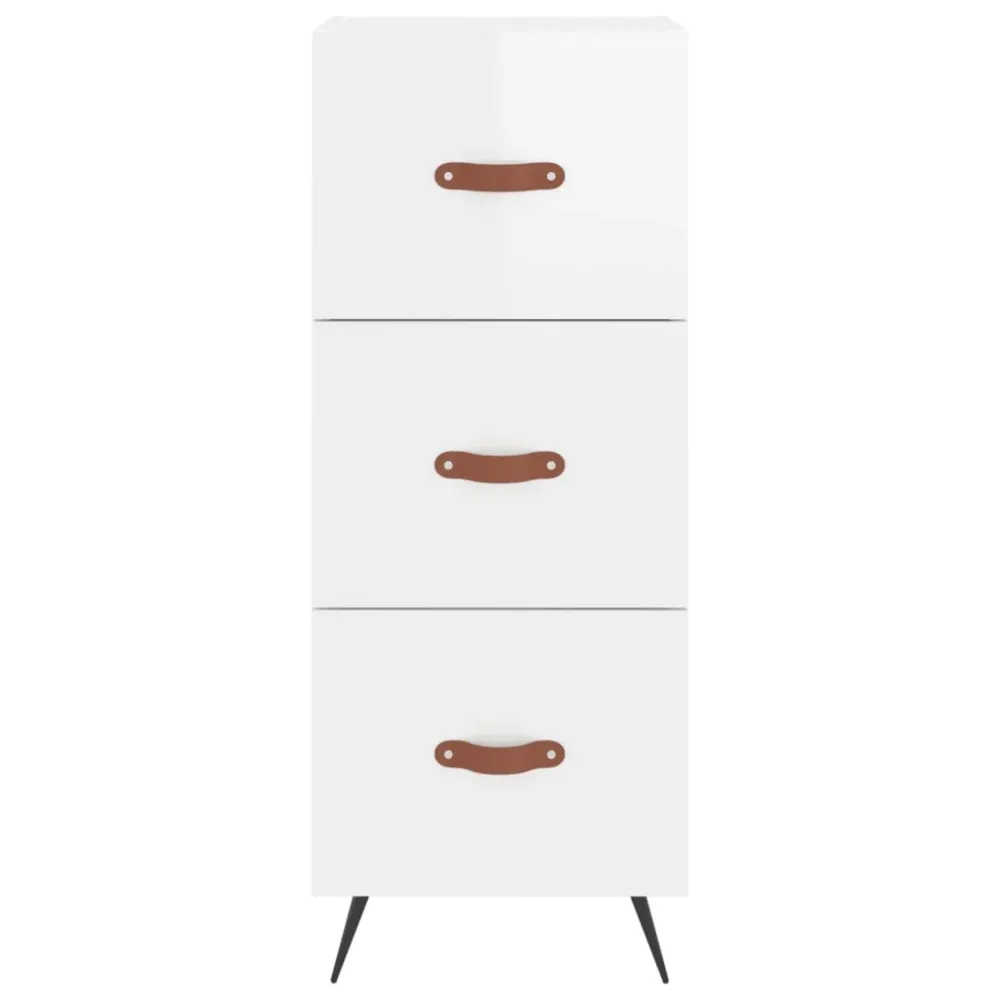 Buffet bahut commode armoire meuble de rangement organisateur cuisine salle de séjour salon haut brillant 34,5 x 34 x 180...