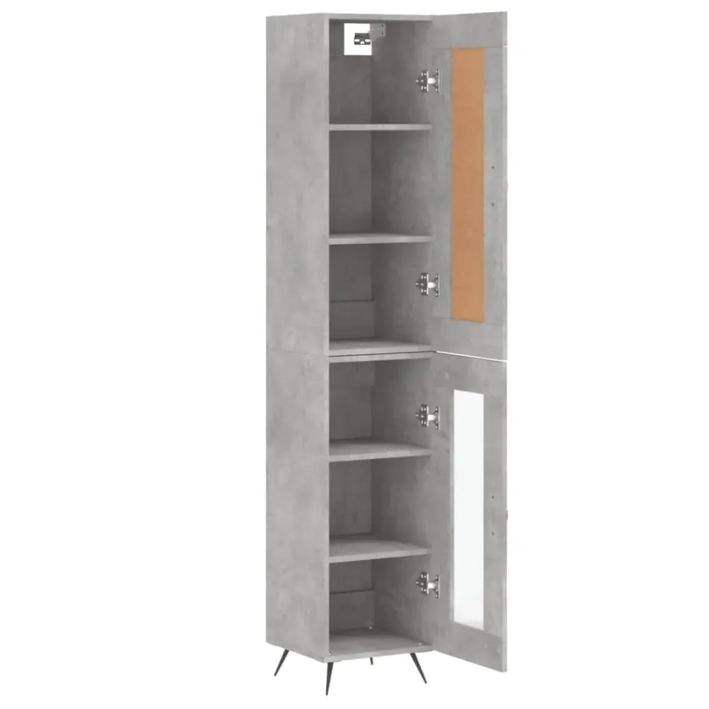 Buffet bahut commode armoire meuble de rangement organisateur cuisine salle de séjour salon haut 34,5 x 34 x 180 cm bois d...