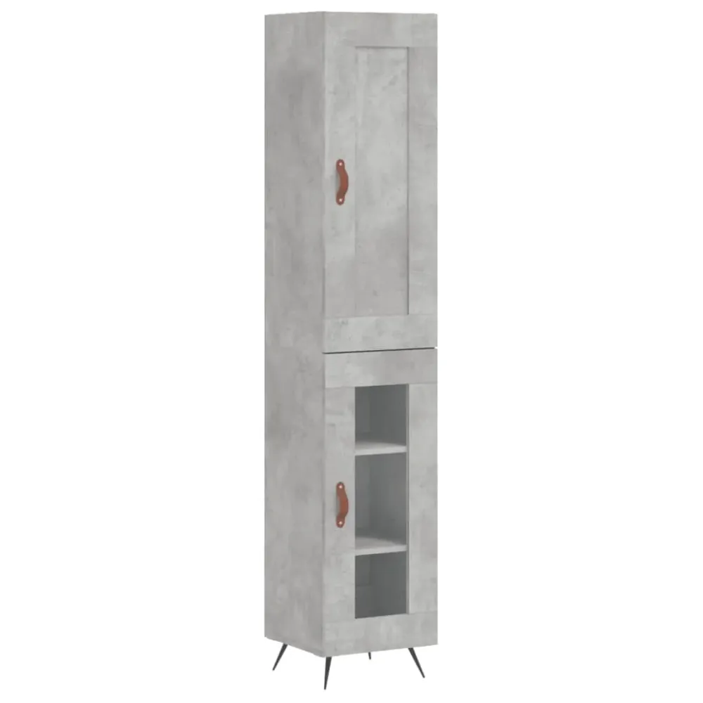 Buffet bahut commode armoire meuble de rangement organisateur cuisine salle de séjour salon haut 34,5 x 34 x 180 cm bois d...