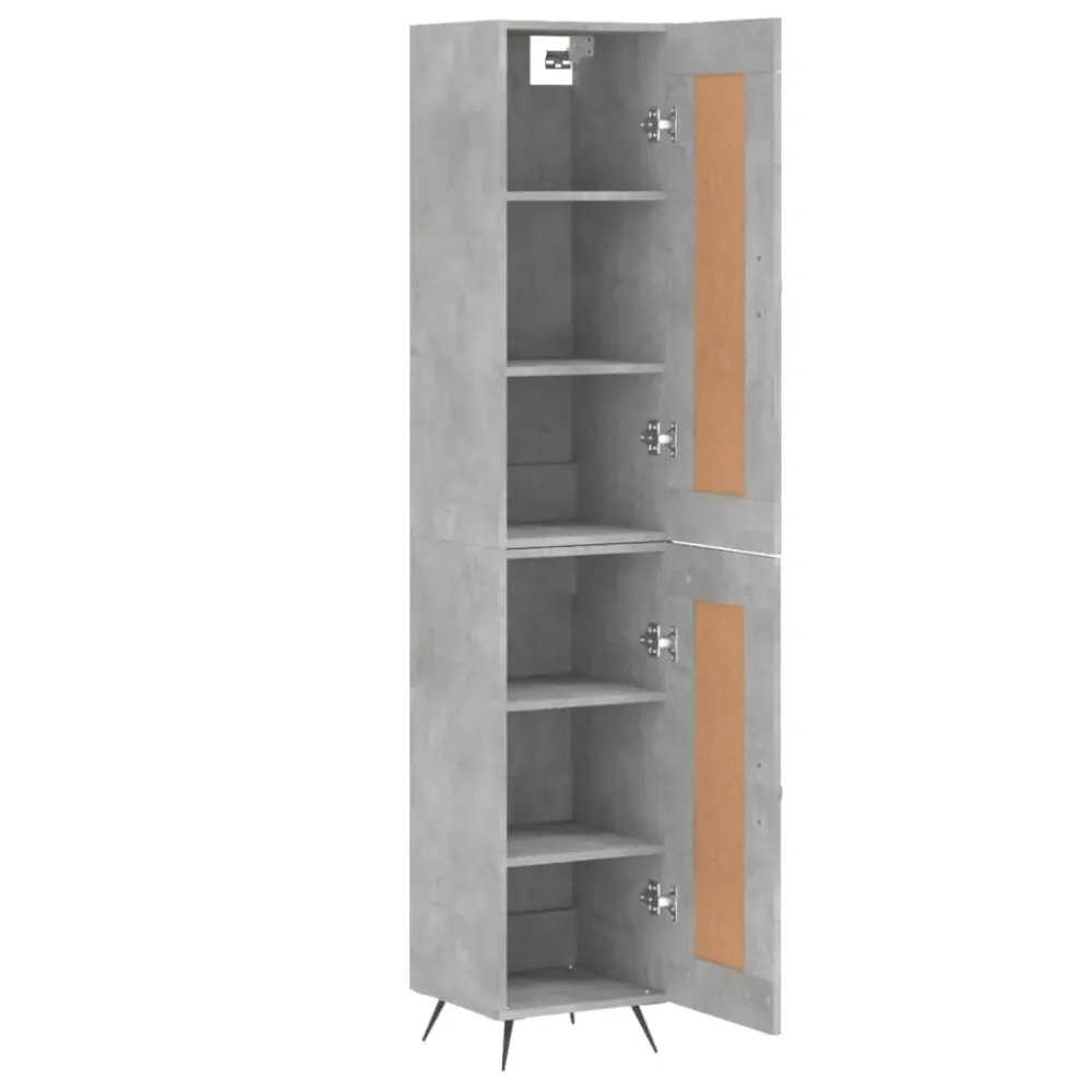 Buffet bahut commode armoire meuble de rangement organisateur cuisine salle de séjour salon haut 34,5 x 34 x 180 cm bois d...