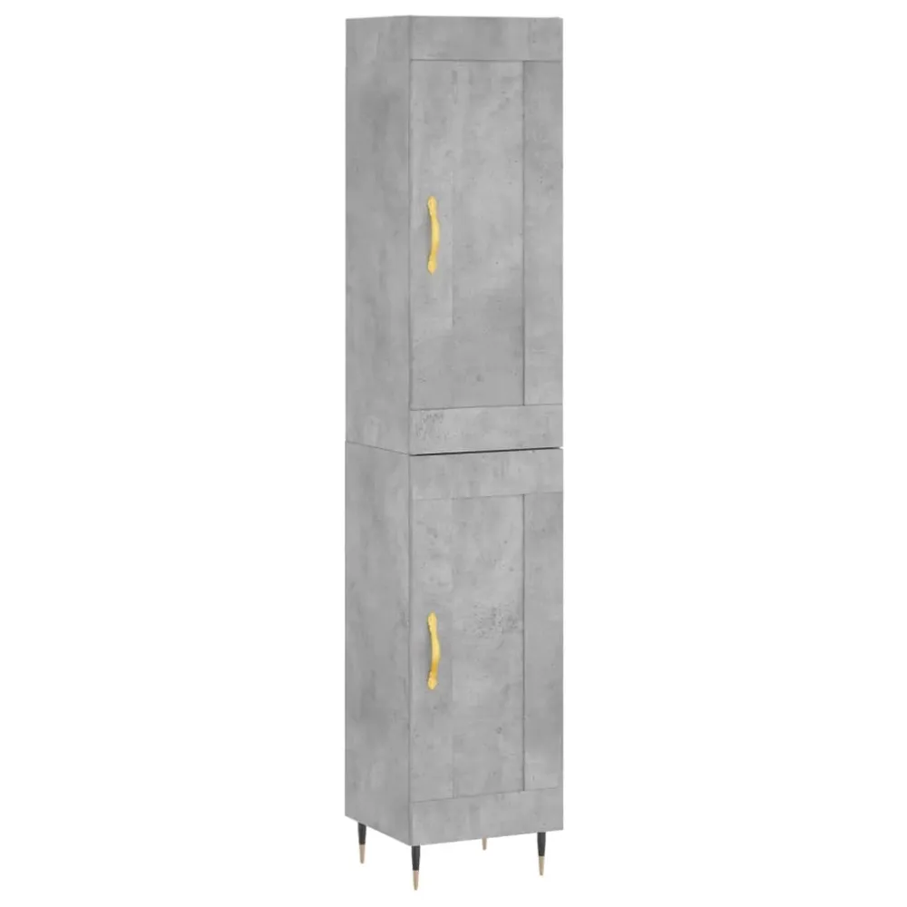 Buffet bahut commode armoire meuble de rangement organisateur cuisine salle de séjour salon haut 34,5 x 34 x 180 cm bois d...