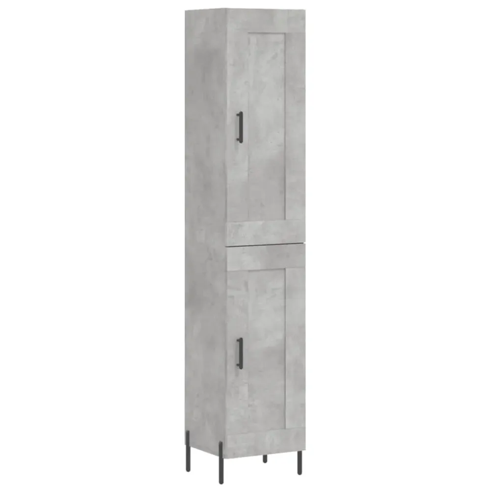 Buffet bahut commode armoire meuble de rangement organisateur cuisine salle de séjour salon haut 34,5 x 34 x 180 cm bois d...