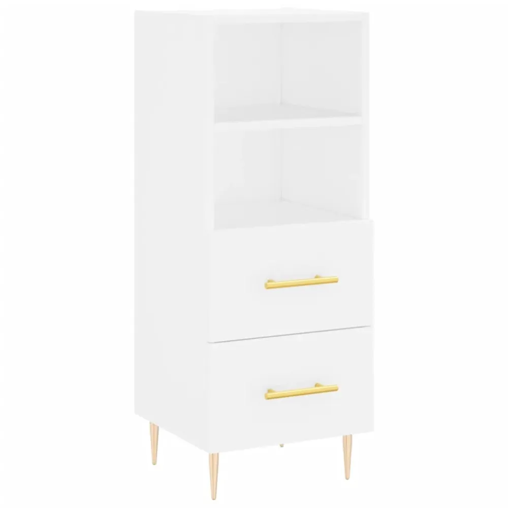 Buffet bahut commode armoire meuble de rangement organisateur cuisine salle de séjour salon haut 34,5 x 34 x 180 cm bois d...