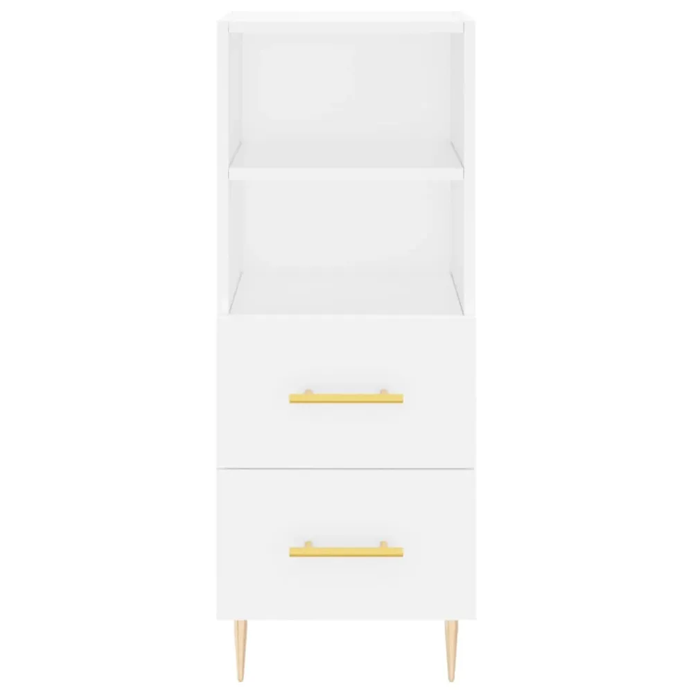 Buffet bahut commode armoire meuble de rangement organisateur cuisine salle de séjour salon haut 34,5 x 34 x 180 cm bois d...