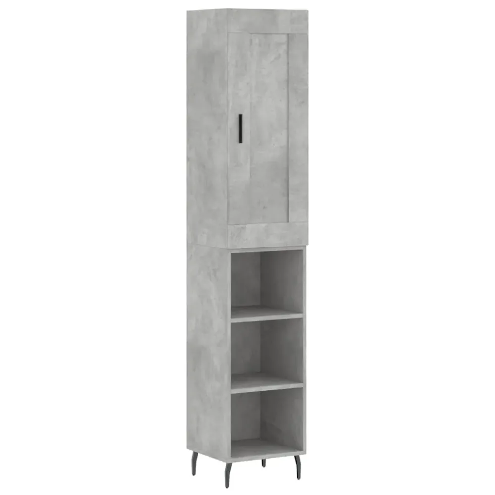 Buffet bahut commode armoire meuble de rangement organisateur cuisine salle de séjour salon haut 34,5 x 34 x 180 cm bois d...