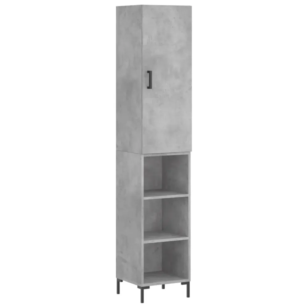 Buffet bahut commode armoire meuble de rangement organisateur cuisine salle de séjour salon haut 34,5 x 34 x 180 cm bois d...
