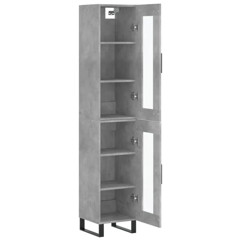 Buffet bahut commode armoire meuble de rangement organisateur cuisine salle de séjour salon haut 34,5 x 34 x 180 cm bois d...