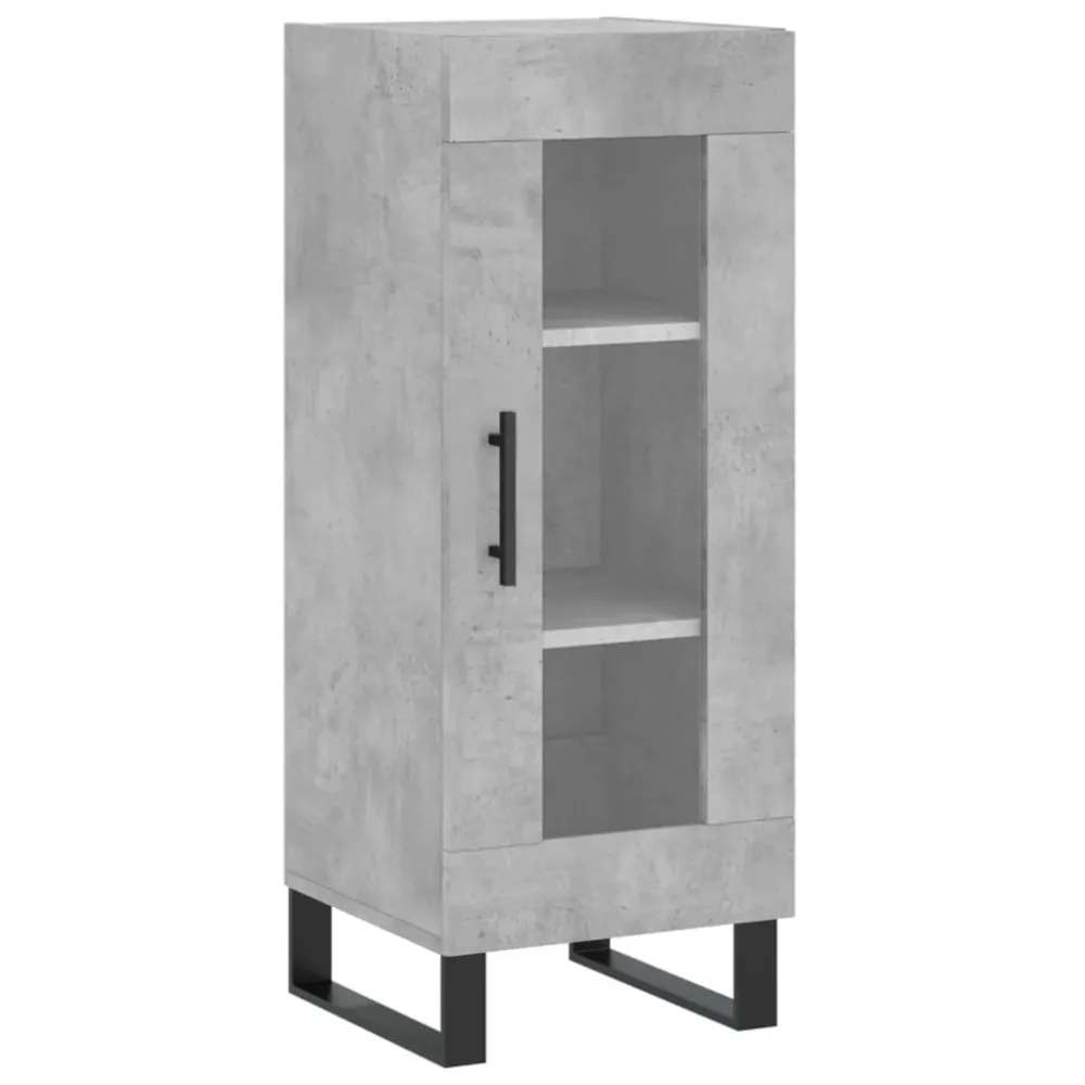 Buffet bahut commode armoire meuble de rangement organisateur cuisine salle de séjour salon haut 34,5 x 34 x 180 cm bois d...