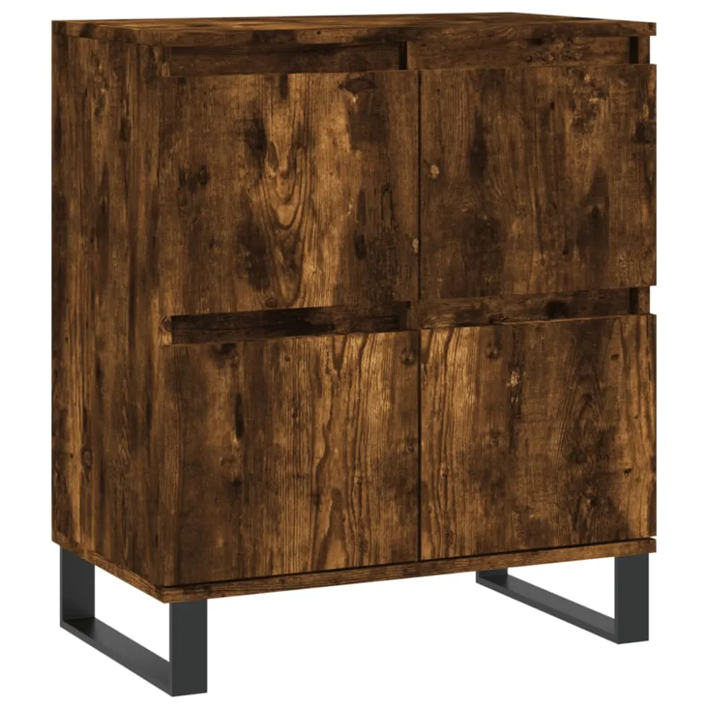 Certifié CE Buffet bahut commode armoire meuble de rangement organisateur cuisine salle de séjour salons 3 pcs bois d'ingé...