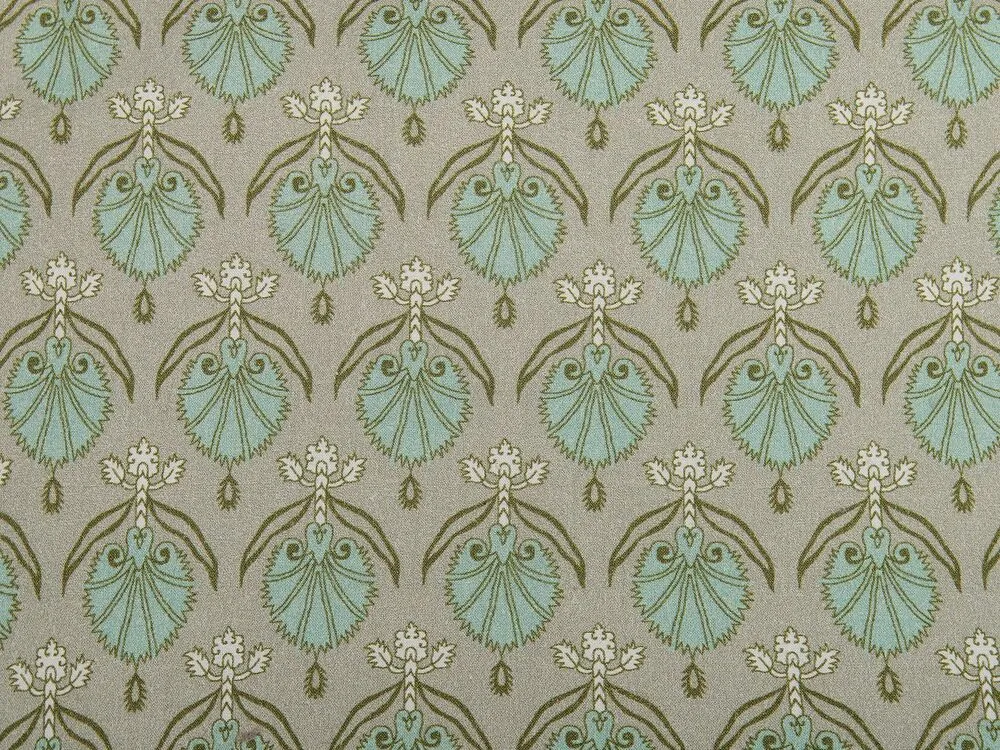 Cotton Cushion Leaf Pattern 45 x 45 cm Vert olive PICTUS