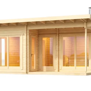 Couvre-selle imperméable Hagen - log outdoor sauna 3 people
