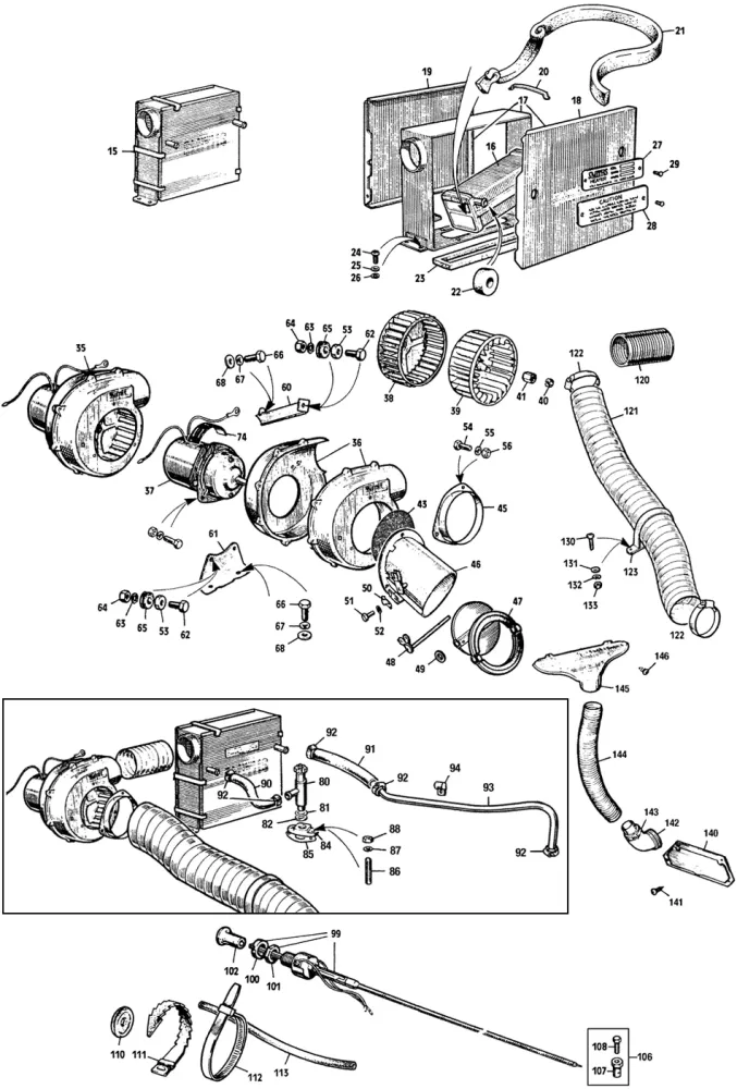 ELBOW, HEATER OUTLET TO HOSE - Compatible Universelle