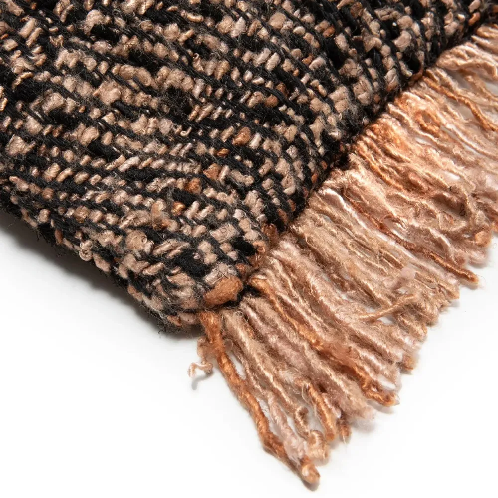 Oh My Gee Cushion Cover - Noir jais Copper - 30x50