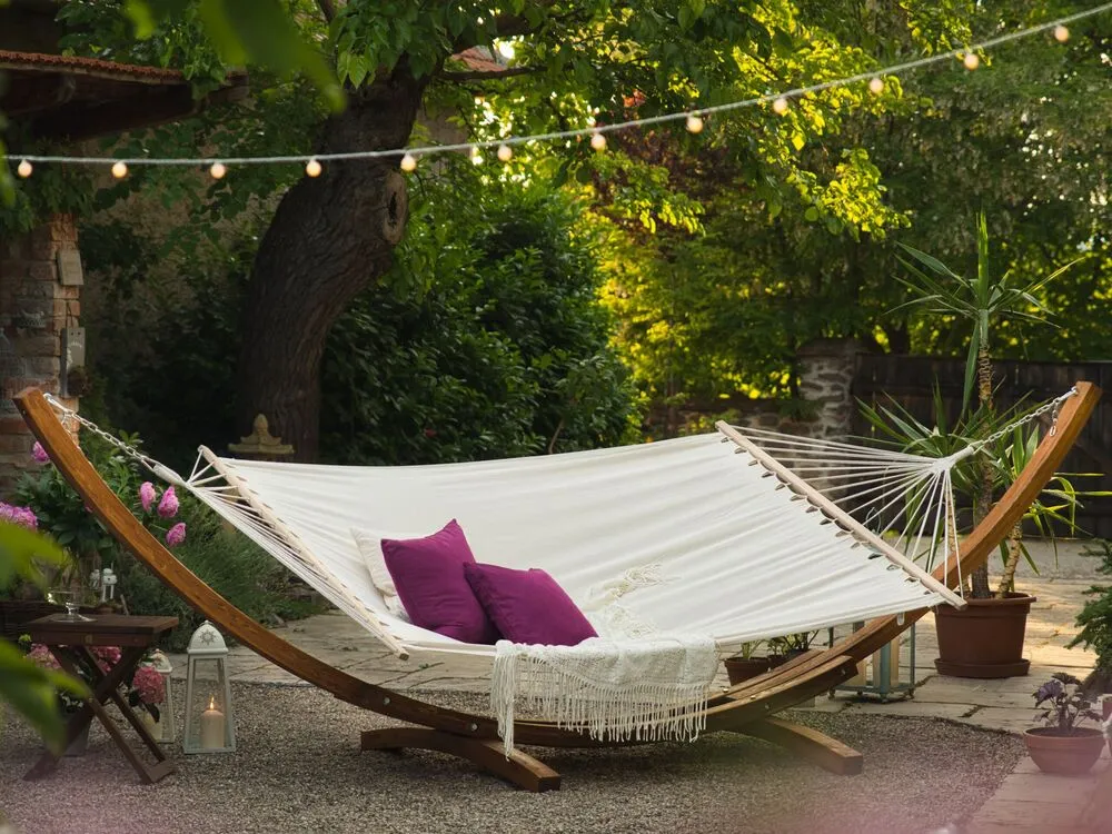 Hammock TREVISO Coton lavé Dark Wood