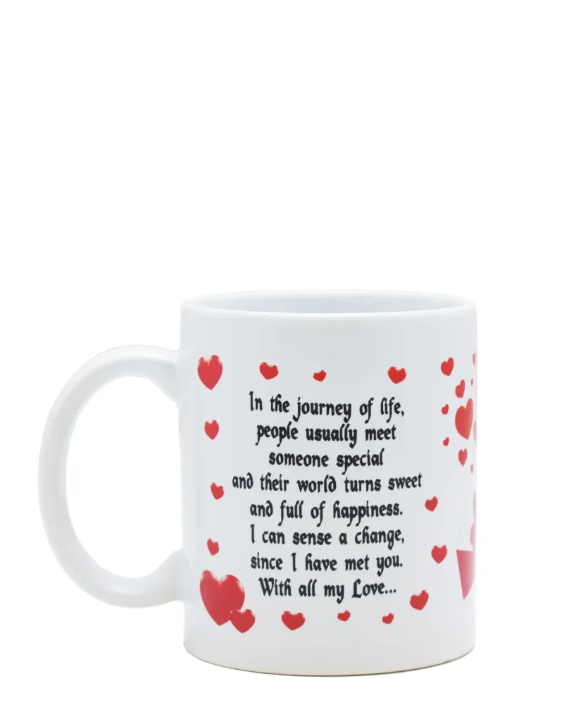 Lovers Design 440ml Someone Special Mug - Blanc pur & Red