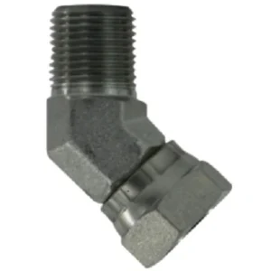 3/8" X 1/4" Male 45 Degree Union Elbow Orientable Adapter NPSM Hydraulics 150364