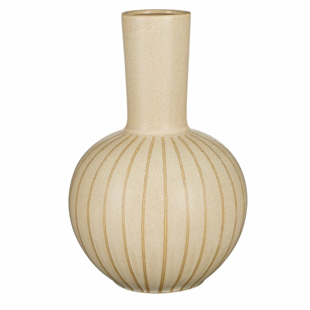 Mica decorations - vase en céramique crème h52 avec fixation universelle