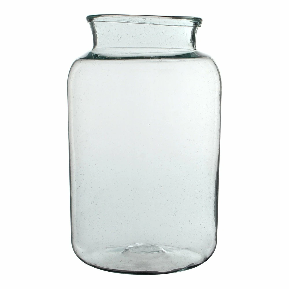Mica decorations - vase en verre recyclé h40 pour transport d'équipement