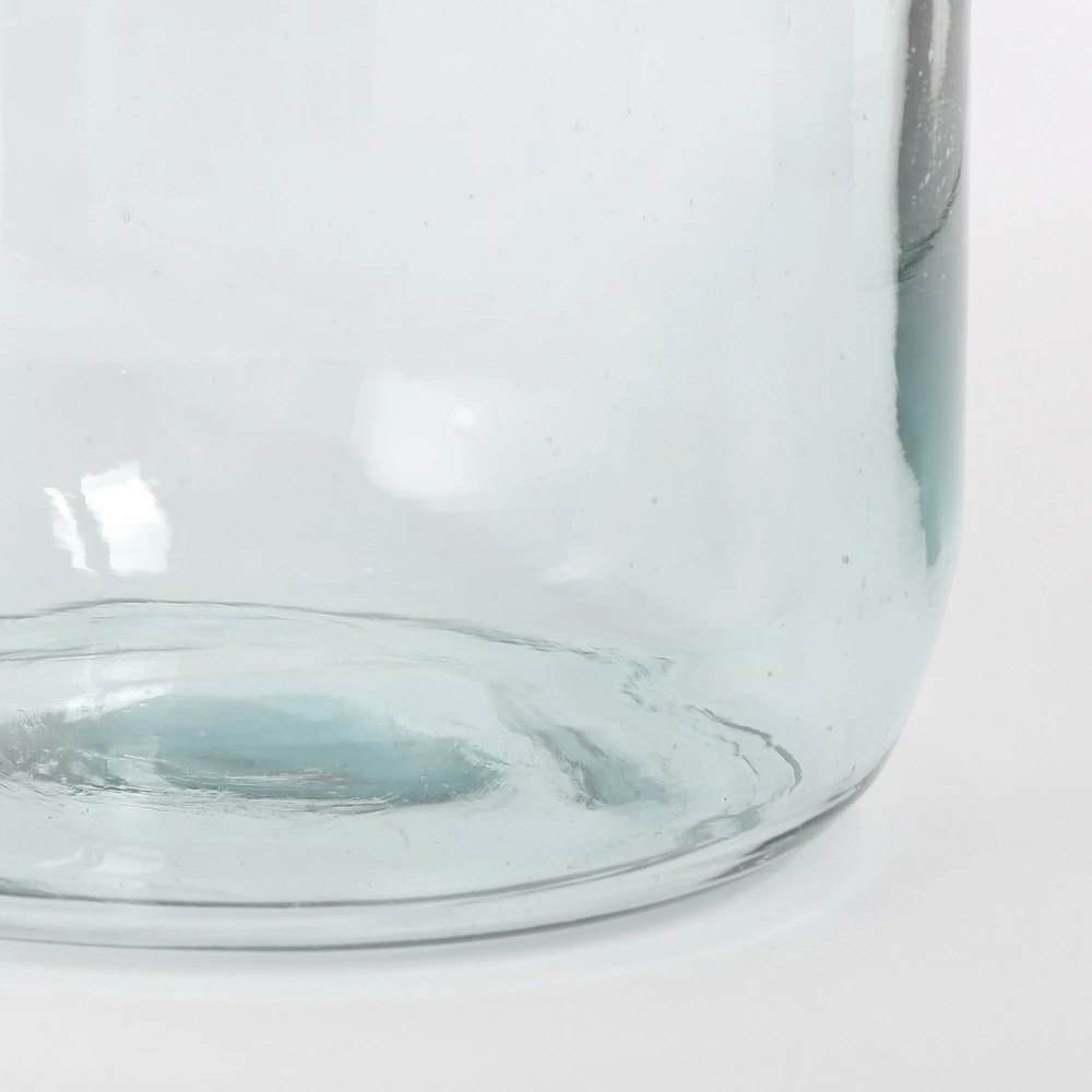 Mica decorations - vase en verre recyclé h40 pour transport d'équipement