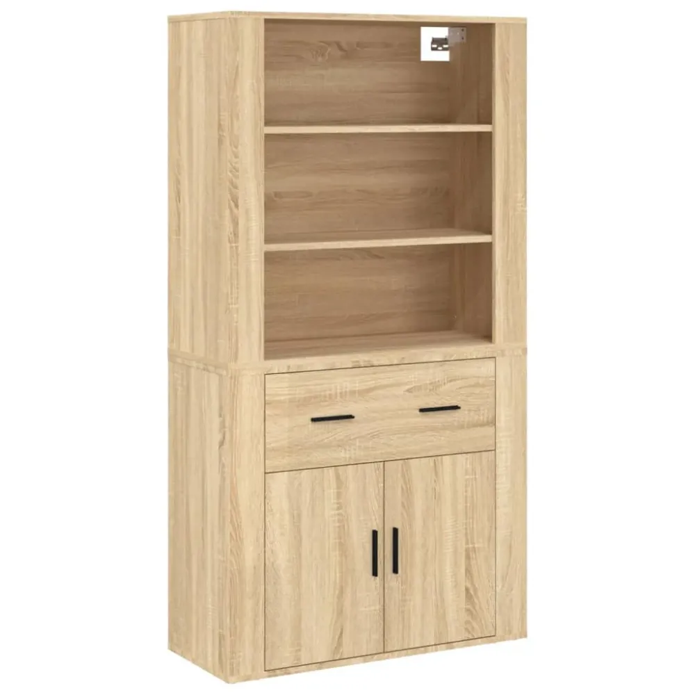 Racing Buffet bahut commode armoire meuble de rangement organisateur cuisine salle de séjour salon haut sonoma bois d'ingé...