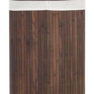 Rotin Basket Lid Dark Wood MATARA