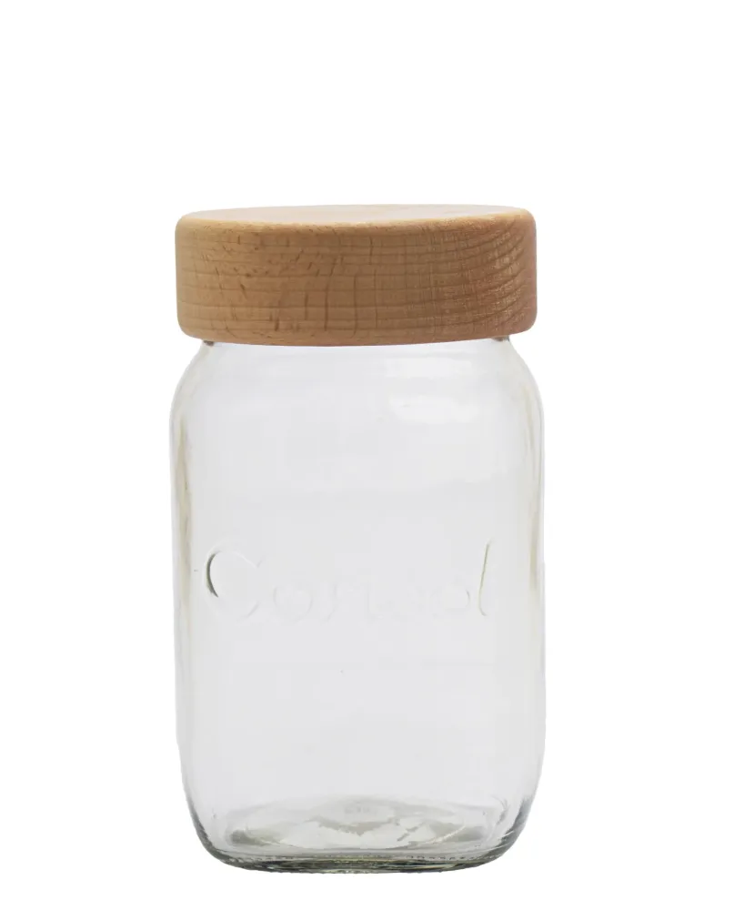Rétroviseur sport Consol 1L Jar Wooden Lid - Diaphane Oak Lid