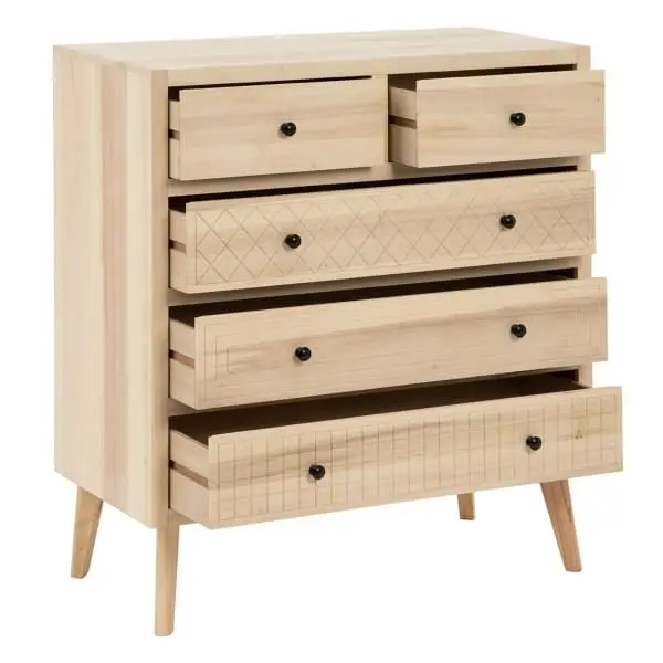 Scandinavian chest drawers light poplar pour motards voyageurs