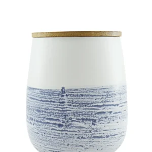 Ciroa Skyline Grand Canister - White & Blue