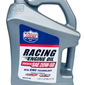 LUCAS 20W50 RACING SYNTHETIC ENGINE OIL, 4.73L