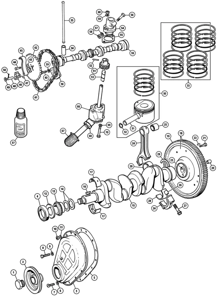 PUSH ROD, ENGINE 1500, ÉTENDU