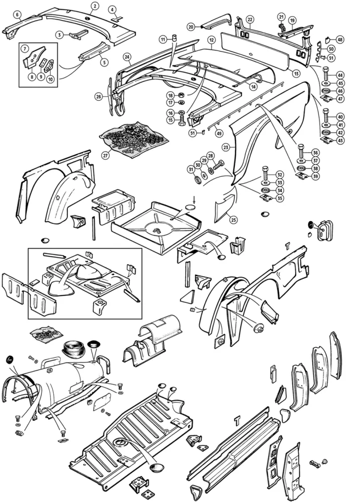 FORWARD SECTION ASSEMBLY, REAR DECK, RH pour usage intensif